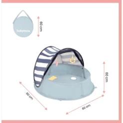 Babymoov Speelpark En Reiswieg 3in1 Babyni Aquani Marinière -Buiten Speelgoed Winkel babymoov speelpark en reiswieg 3in1 babyni aquani mariniere a412637 3