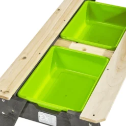 EXIT TOYS EXIT Aksent Zand-, Water- En Picknicktafel (1 Bankje) Met Parasol En Tuingereedschap -Buiten Speelgoed Winkel exit aksent zand water en picknicktafel 1 bankje met parasol en tuingereedschap a248476 2