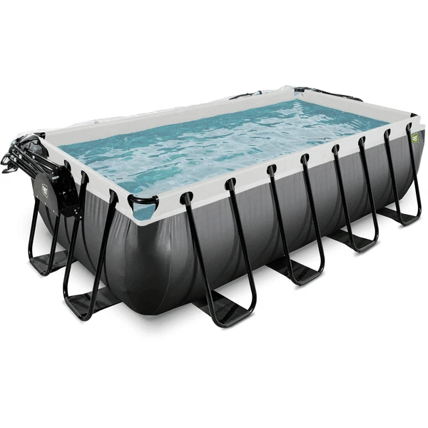 EXIT Black Leather Zwembad 400x200x100cm met Sand filterpomp en deksel en warmtepomp - zwart EXIT TOYS EXIT Black Leather Zwembad 400x200x100cm Met Sand Filterpomp En Deksel En Warmtepomp - Zwart -Buiten Speelgoed Winkel exit black leather zwembad 400x200x100cm met sand filterpomp en deksel en warmtepomp zwart a337755 2