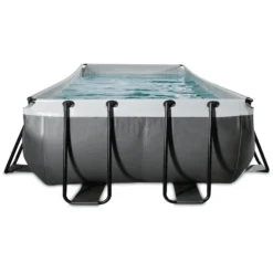 EXIT TOYS EXIT Black Leather Zwembad 540x250x100cm Met Filterpomp - Zwart 2 EXIT TOYS EXIT Black Leather Zwembad 540x250x100cm Met Filterpomp - Zwart -Buiten Speelgoed Winkel exit black leather zwembad 540x250x100cm met filterpomp zwart a337760 2