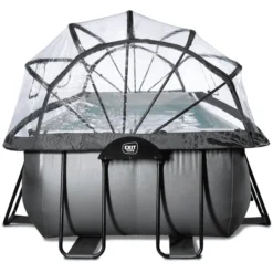 EXIT TOYS EXIT Black Leather Zwembad 540x250x100cm Met Sand Filterpomp, Afdekking En Warmtepomp - Zwart -Buiten Speelgoed Winkel exit black leather zwembad 540x250x100cm met sand filterpomp afdekking en warmtepomp zwart a337774 3