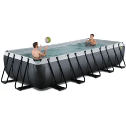 EXIT TOYS EXIT Black Leather Zwembad 540x250x100cm Met Sand Filterpomp - Zwart 4 EXIT TOYS EXIT Black Leather Zwembad 540x250x100cm Met Sand Filterpomp - Zwart -Buiten Speelgoed Winkel exit black leather zwembad 540x250x100cm met sand filterpomp zwart a337764 4