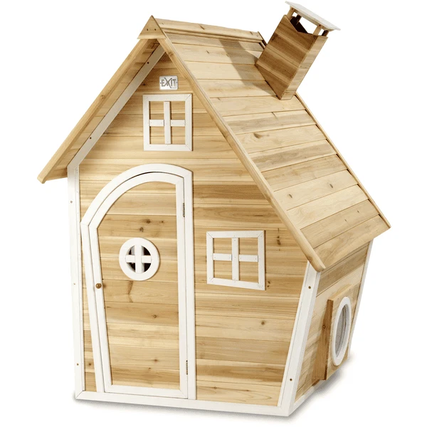EXIT Fantasia 100 houten speelhuis - naturel EXIT TOYS EXIT Fantasia 100 Houten Speelhuis - Naturel -Buiten Speelgoed Winkel exit fantasia 100 houten speelhuis naturel a269460