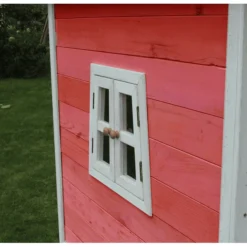 EXIT TOYS EXIT Fantasia 100 Houten Speelhuis - Rood -Buiten Speelgoed Winkel exit fantasia 100 houten speelhuis rood a248288 2