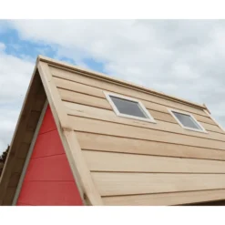 EXIT TOYS EXIT Fantasia 100 Houten Speelhuis - Rood -Buiten Speelgoed Winkel exit fantasia 100 houten speelhuis rood a248288 4