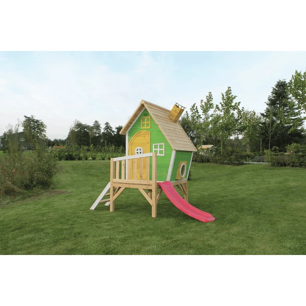 EXIT Fantasia 300 houten speelhuis - groen EXIT TOYS EXIT Fantasia 300 Houten Speelhuis - Groen -Buiten Speelgoed Winkel exit fantasia 300 houten speelhuis groen a248289 1