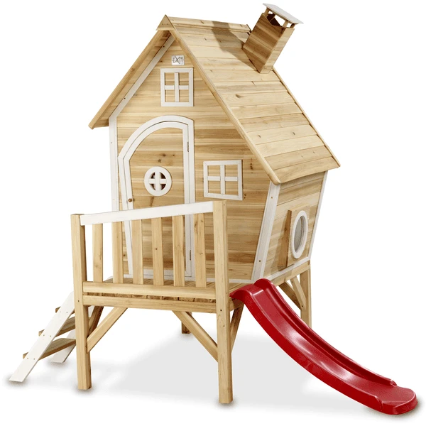 EXIT Fantasia 300 houten speelhuis - naturel EXIT TOYS EXIT Fantasia 300 Houten Speelhuis - Naturel -Buiten Speelgoed Winkel exit fantasia 300 houten speelhuis naturel a265516