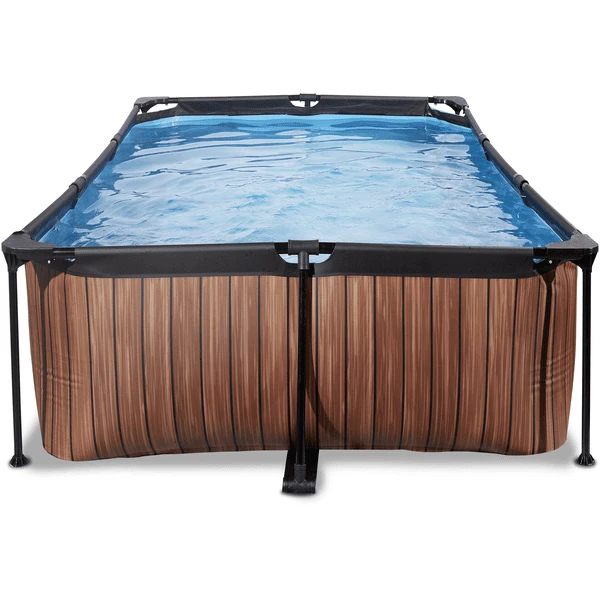 EXIT Frame Pool 220x150x60cm (12v cartridge filterpomp) - houtlook EXIT TOYS EXIT Frame Pool 220x150x60cm (12v Cartridge Filterpomp) - Houtlook -Buiten Speelgoed Winkel exit frame pool 220x150x60cm 12v cartridge filterpomp houtlook a305884 1