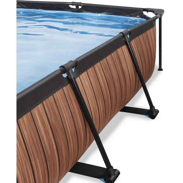 EXIT Frame Pool 220x150x60cm (12v cartridge filterpomp) - houtlook EXIT TOYS EXIT Frame Pool 220x150x60cm (12v Cartridge Filterpomp) - Houtlook -Buiten Speelgoed Winkel exit frame pool 220x150x60cm 12v cartridge filterpomp houtlook a305884 2
