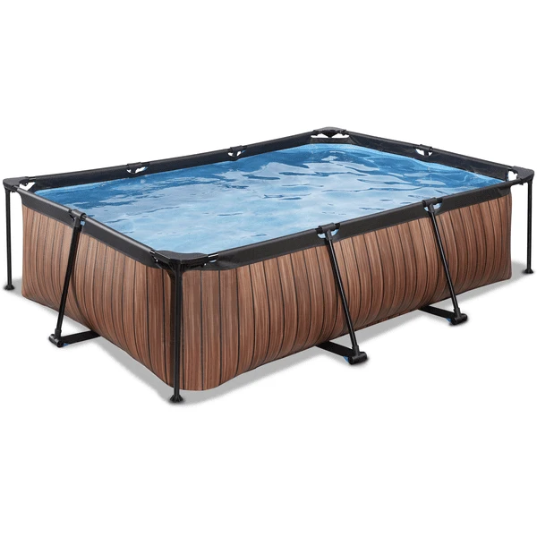 EXIT Frame Pool 220x150x60cm (12v cartridge filterpomp) - houtlook EXIT TOYS EXIT Frame Pool 220x150x60cm (12v Cartridge Filterpomp) - Houtlook -Buiten Speelgoed Winkel exit frame pool 220x150x60cm 12v cartridge filterpomp houtlook a305884