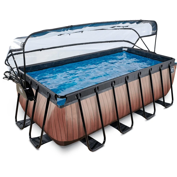 EXIT Frame Pool 4x2x1,22m (12v Sand filter)- Houtoptiek + Zonnedak EXIT TOYS EXIT Frame Pool 4x2x1,22m (12v Sand Filter)- Houtoptiek + Zonnedak -Buiten Speelgoed Winkel exit frame pool 4x2x1 22m 12v sand filter houtoptiek zonnedak a305965 1