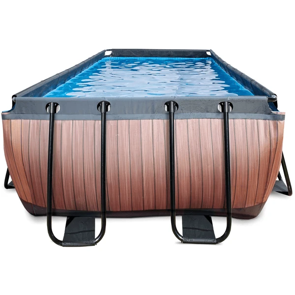EXIT Frame Pool 4x2x1,22m (12v Sand filter)- Wood Optics EXIT TOYS EXIT Frame Pool 4x2x1,22m (12v Sand Filter)- Wood Optics -Buiten Speelgoed Winkel exit frame pool 4x2x1 22m 12v sand filter wood optics a305959 2