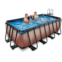 EXIT TOYS EXIT Frame Pool 4x2x1,22m (12v Sand Filter)- Wood Optics 4 EXIT TOYS EXIT Frame Pool 4x2x1,22m (12v Sand Filter)- Wood Optics -Buiten Speelgoed Winkel exit frame pool 4x2x1 22m 12v sand filter wood optics a305959 4