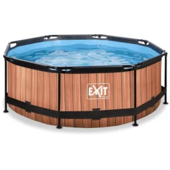 EXIT TOYS EXIT Frame Pool ø244x76cm - Hout OptiekEXIT PeakPro ø10ft Zwart