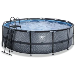 EXIT TOYS EXIT Frame Pool ø427x122cm (12v Sand Filter) - Grijs