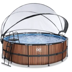Buiten Speelgoed Winkel -Buiten Speelgoed Winkel exit frame pool o427x122cm 12v sand filter houtoptiek zonnedak warmtepom a305967 1