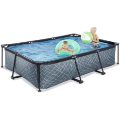 EXIT TOYS EXIT Frame Zwembad 300x200x65cm (12v) - Grijs -Buiten Speelgoed Winkel exit frame zwembad 300x200x65cm 12v grijs a305887 4