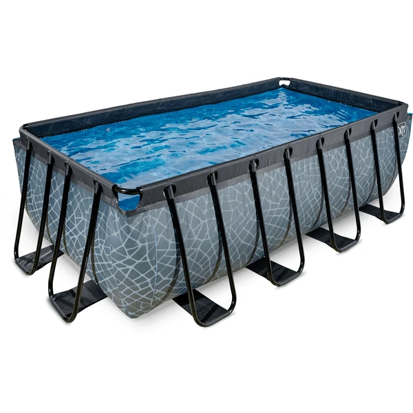 EXIT Frame Zwembad 4x2x1,22m (12v Filterpomp) - Grijs EXIT TOYS EXIT Frame Zwembad 4x2x1,22m (12v Filterpomp) - Grijs -Buiten Speelgoed Winkel exit frame zwembad 4x2x1 22m 12v filterpomp grijs a305956 1