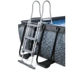 EXIT TOYS EXIT Stone Zwembad 540x250x100cm Met Afdekking, Sand Filter En Warmtepomp, Grijs -Buiten Speelgoed Winkel exit stone zwembad 540x250x100cm met afdekking sand filter en warmtepomp grijs a294605 4