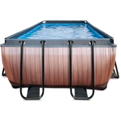 EXIT TOYS EXIT Wood Pool 540x250x122cm Met Sand Filterpomp, Bruin 2 EXIT TOYS EXIT Wood Pool 540x250x122cm Met Sand Filterpomp, Bruin -Buiten Speelgoed Winkel exit wood pool 540x250x122cm met sand filterpomp bruin a294618 2