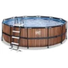 EXIT TOYS EXIT Wood Pool ø450x122cm Met Filterpomp, Bruin