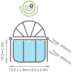 EXIT TOYS EXIT Zwembadafdekking 300x200cm -Buiten Speelgoed Winkel exit zwembadafdekking 300x200cm a294645 2
