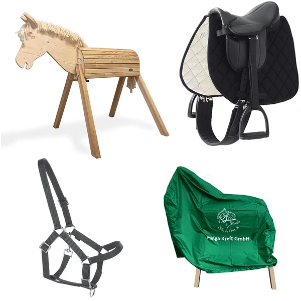 Helga Kreft Tuinpaardenset Tamme, zwart Helga Kreft Tuinpaardenset Tamme, Zwart -Buiten Speelgoed Winkel helga kreft tuinpaardenset tamme zwart a366700