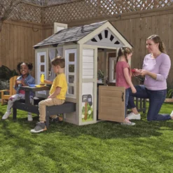 Kidkraft ® Speelhuisje Knus Gezellig Haard -Buiten Speelgoed Winkel kidkraft speelhuisje knus gezellig haard a415306 4