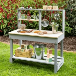 MUDDY BUDDY Speelkeuken Voor Buiten "Mud Starter" Wolkengrijs-naturel 2 MUDDY BUDDY Speelkeuken Voor Buiten "Mud Starter" Wolkengrijs-naturel -Buiten Speelgoed Winkel muddy buddy speelkeuken voor buiten mud starter wolkengrijs naturel a412391 2