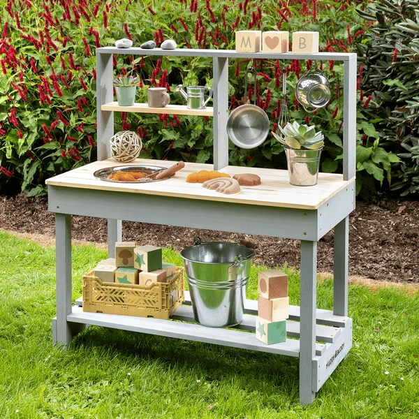 MUDDY BUDDY Speelkeuken voor buiten "Mud Starter" wolkengrijs-naturel MUDDY BUDDY Speelkeuken Voor Buiten "Mud Starter" Wolkengrijs-naturel -Buiten Speelgoed Winkel muddy buddy speelkeuken voor buiten mud starter wolkengrijs naturel a412391 2