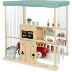 MUDDY BUDDY Speelwinkel Tankstation Voor Buiten "Bubble Catcher" Naturel - Saliegroen -Buiten Speelgoed Winkel muddy buddy speelwinkel tankstation voor buiten bubble catcher naturel saliegroen a412377 2
