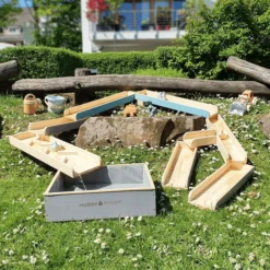 MUDDY BUDDY Waterbaan "Aqua Traveller" Naturel-wolkengrijs-petrol -Buiten Speelgoed Winkel muddy buddy waterbaan aqua traveller naturel wolkengrijs petrol a412418 2