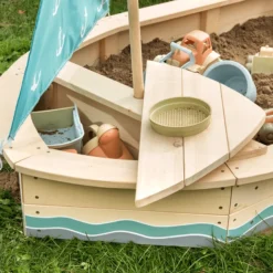 MUDDY BUDDY Zandbak "Anchor Lover" Naturel- Petrol Blauw 4 MUDDY BUDDY Zandbak "Anchor Lover" Naturel- Petrol Blauw -Buiten Speelgoed Winkel muddy buddy zandbak anchor lover naturel petrol blauw a412345 4