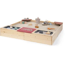 MUDDY BUDDY Zandbak "Beach Rebel" Naturel Poederroze -Buiten Speelgoed Winkel muddy buddy zandbak beach rebel naturel poederroze a412387 3