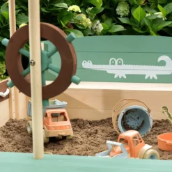 MUDDY BUDDY Zandbak "Jungle King" Natural-salie-mokka -Buiten Speelgoed Winkel muddy buddy zandbak jungle king natural salie mokka a412349 4