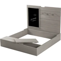 Roba Zandbak Met Deksel, Bord En Haken -Buiten Speelgoed Winkel roba zandbak met deksel bord en haken a307788 4