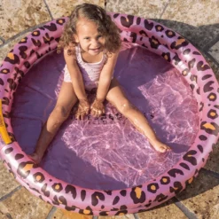 Buiten Speelgoed Winkel -Buiten Speelgoed Winkel swim essential s print ed child rens pool panther rose gold a359626 1